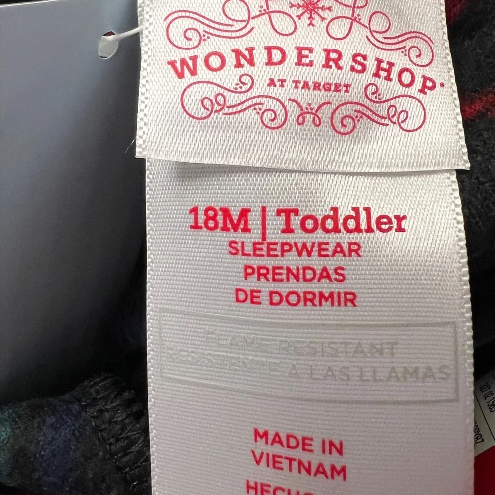 NWT Wondershop Festive Fleece Christmas Kids Pajama Bottoms Jammies 18 month